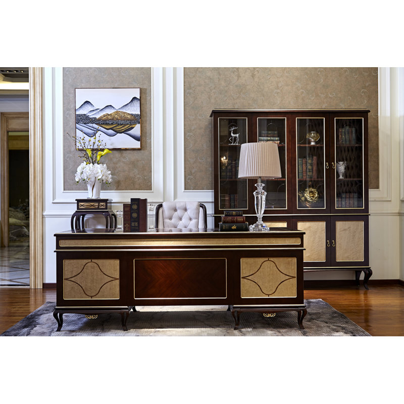 InfinityFurnitureImport Woodway Executive Writing Desk Wayfair Canada